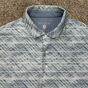 Hickey Freeman Golf Polo Shirt Mens XL Extra Large Blue Office Casual Activewear